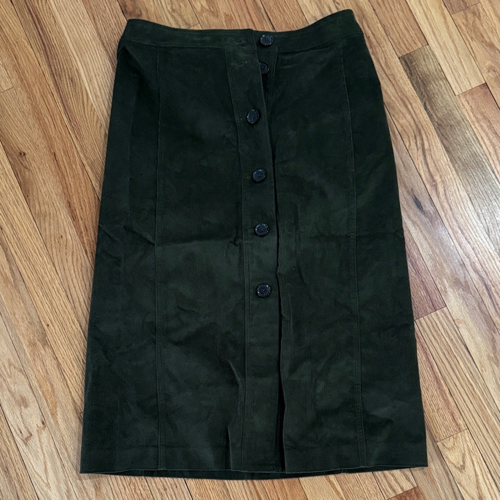 Banana Republic Dark Green Pencil Skirt